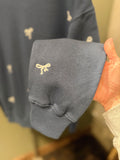 The Bow Detail Cozy Crew • Only 1 M & 1 L Left