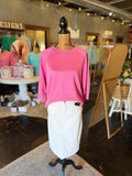 The Boardwalk Pink Top • Only 1 Medium Left