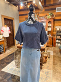 The Harbor Knit Top • Only 1 Navy L/XL Left
