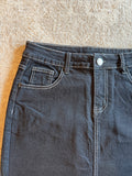 The Blair Black Denim Skirt • Limited Quantities