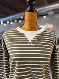The Olive Stripe Pullover Top • Almost Gone