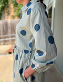 The Sage & Sky Dot Dress • Only 1 Large Left