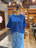 The Harbor Knit Top • Only 1 Navy L/XL Left