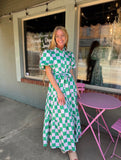 The Emerald Check Dress