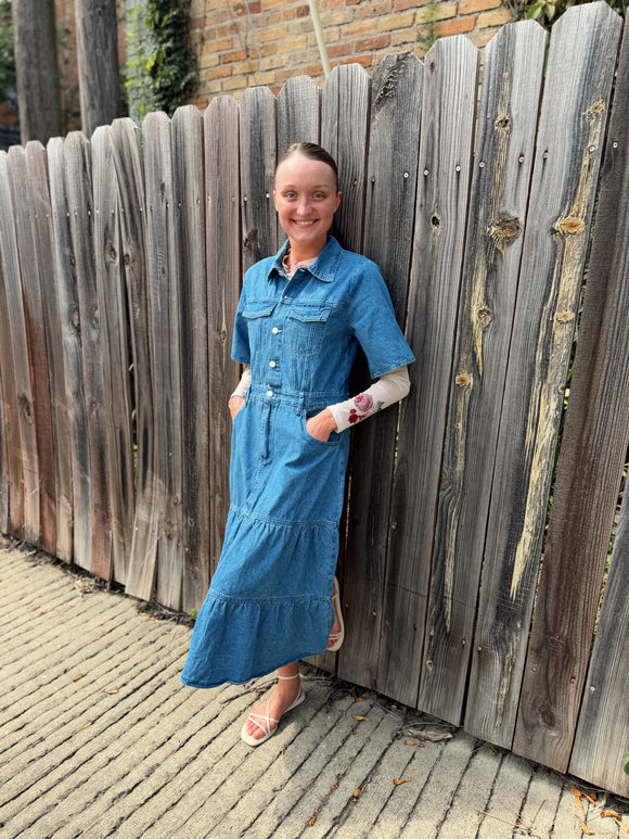 The Countryside Denim Dress • Only 2 Small & 1 Large Left – Unique Designs