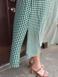 The Evergreen Gingham Dress