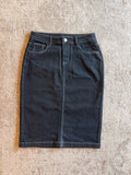 The Blair Black Denim Skirt • Limited Quantities
