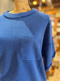 The Harbor Knit Top • Only 1 Navy L/XL Left
