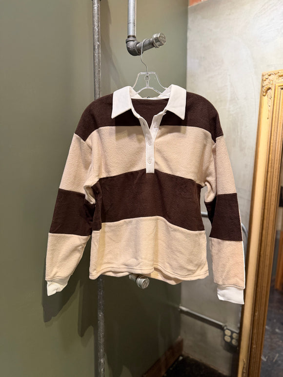 The Rugby Fleece Top • Low Stock Only 4 Left