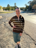 The Hadley Brown Striped Sweater