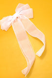 Sheer Bow Ribbon Hair Clip