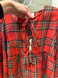 The Merry Plaid Tie-Top • Only 2 Left