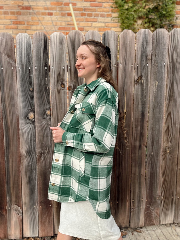 The Kirsten Plaid Shacket - Medium