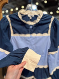 The Bluebell Scallop Top - 1 S & 2 M