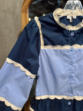 The Bluebell Scallop Top - 1 S & 2 M
