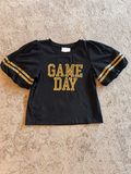 The Black & Gold Puff Sleeve Tee