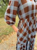 The Briar Midi Plaid Dress • GOING FAST