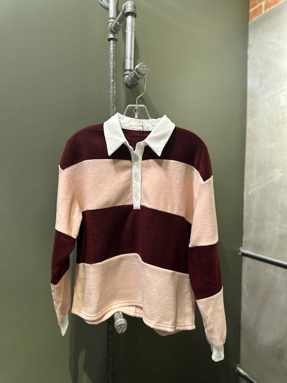 The Rugby Fleece Top • Only 1 Left